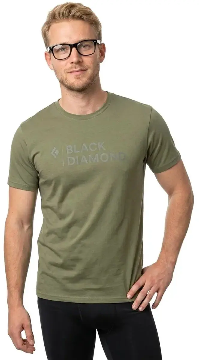 Black Diamond Mini Stacked T-shirt - Groen - M - afbeelding 2 van 3