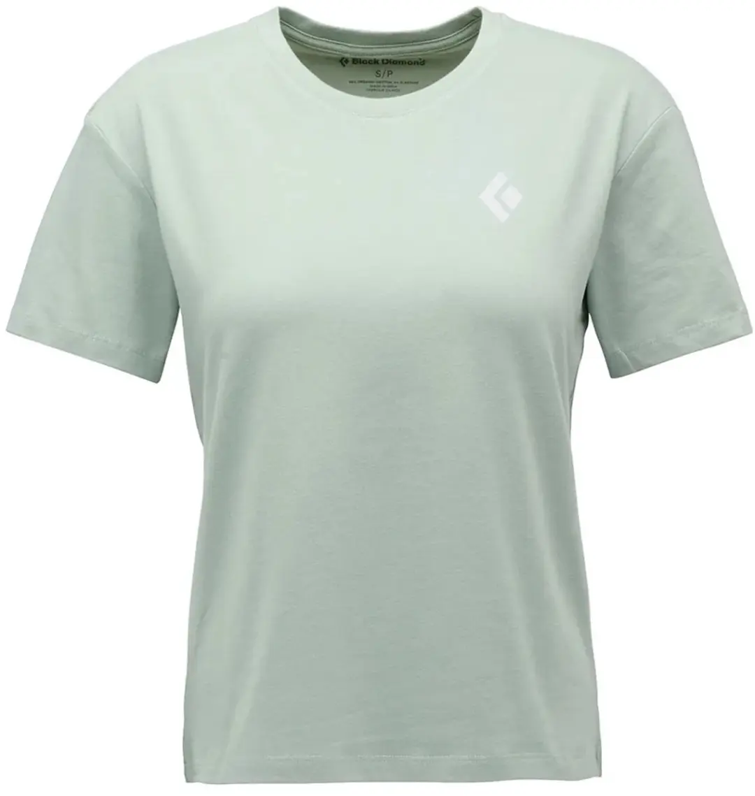 Black Diamond Heritage Badge T-shirt Met Korte Mouwen Groen M Vrouw