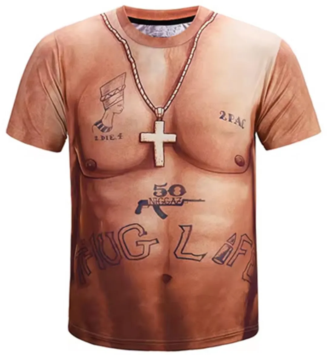 RedParrot Thug Life Gangster Shirt - Maat L