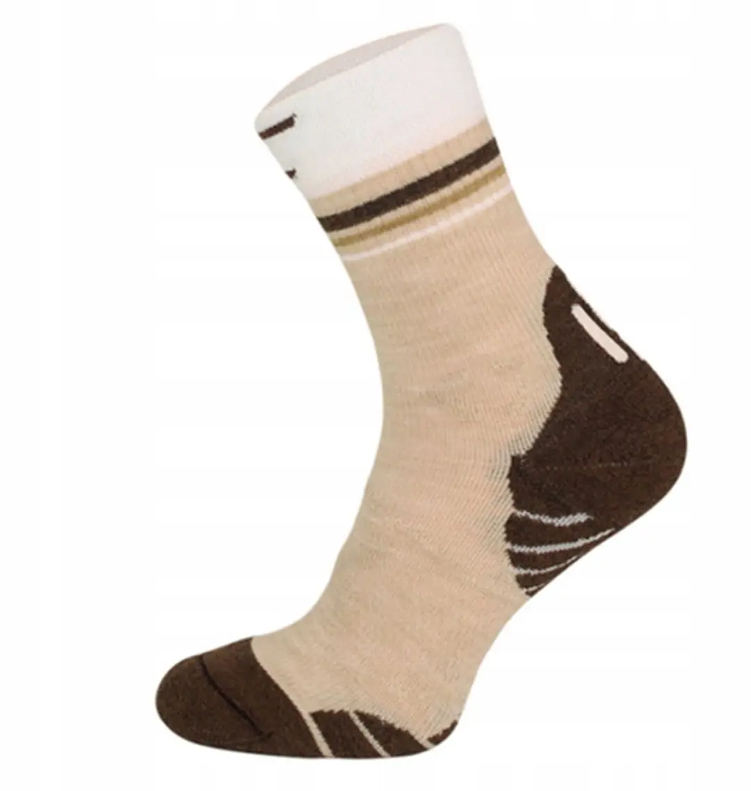 Comodo Trekkingsokken Merino Wol 43-46 Woestijnbruin