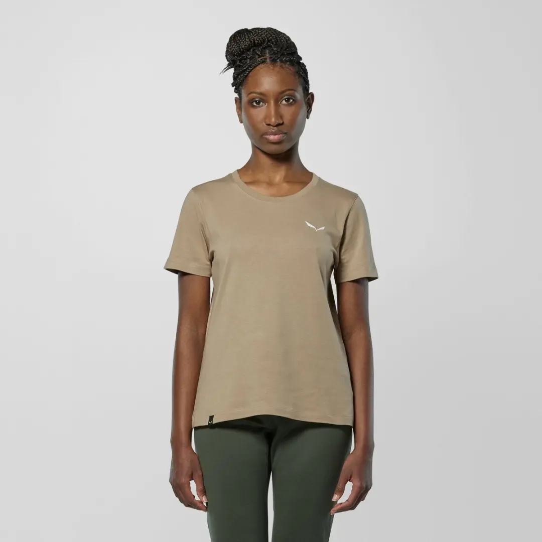 Salewa Eagle Vocab T-shirt Dames - Khaki - M - afbeelding 3 van 6
