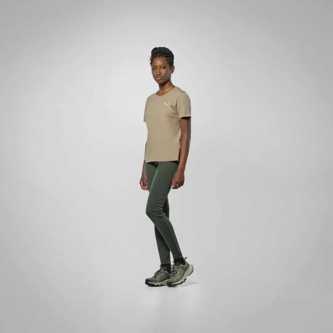 Salewa Eagle Vocab T-shirt Dames - Khaki - M - afbeelding 2 van 6