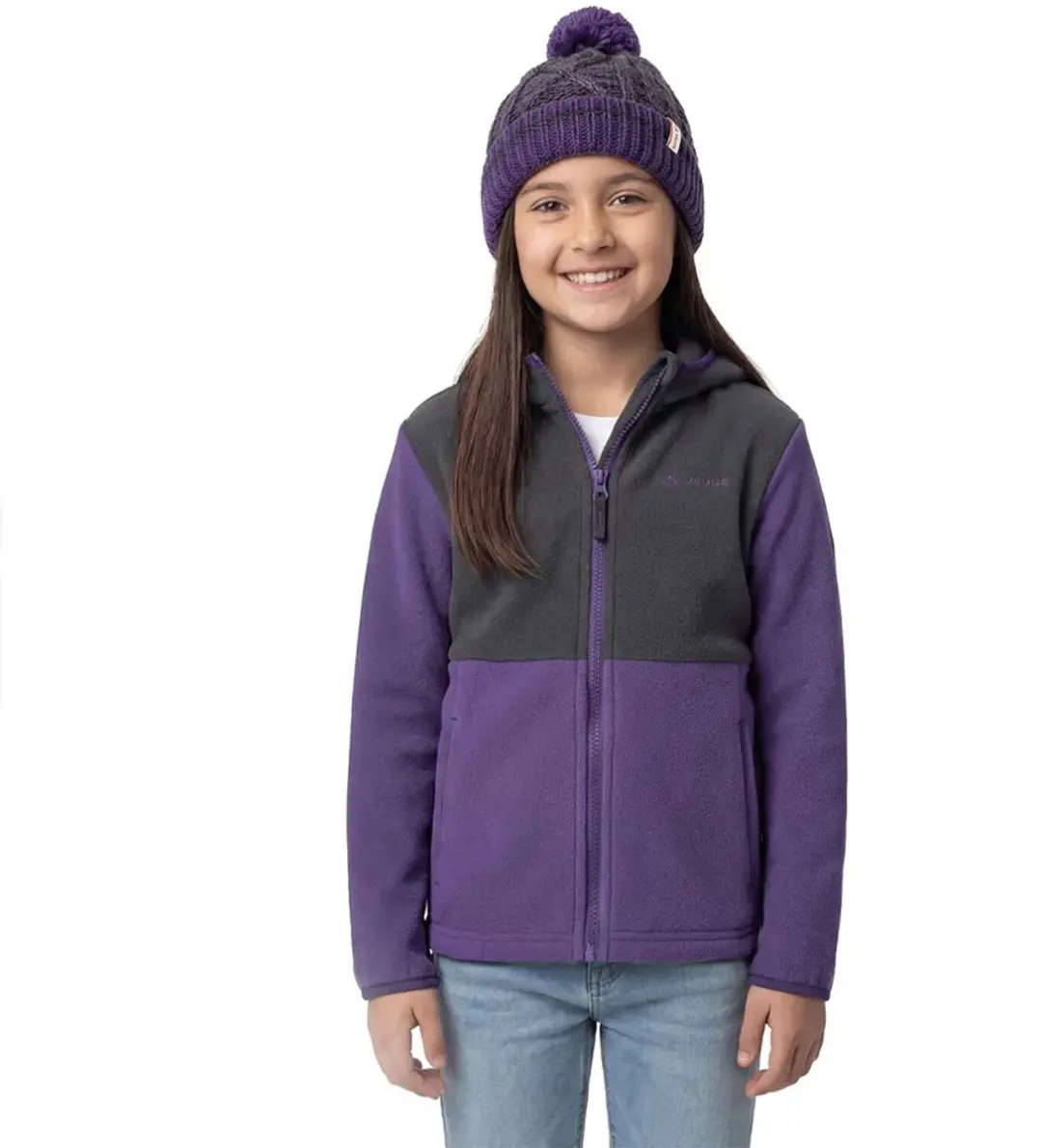 Vaude Pulex II Kinder Fleece met Capuchon - Ultramarine - 110 - afbeelding 6 van 6