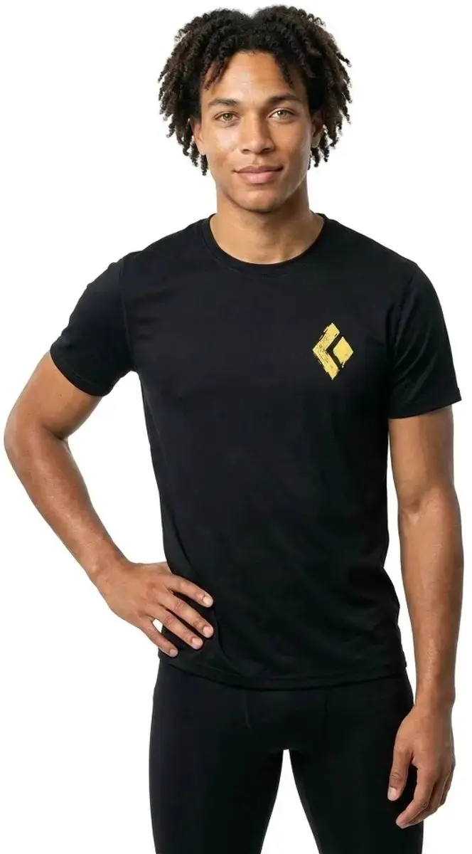Black Diamond Shredded T-shirt Met Korte Mouwen Zwart S Man