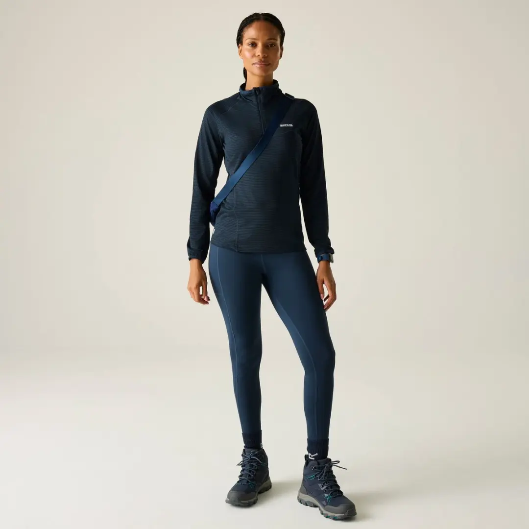 Regatta Yonder II Damesfleece 1/2 Rits - Blauw - afbeelding 6 van 6