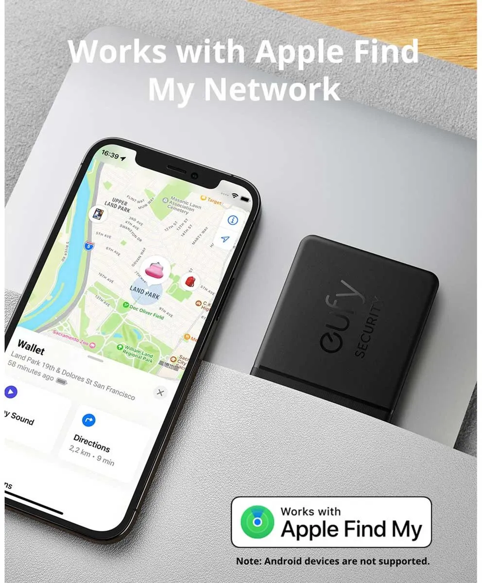 Eufy Security SmartTrack Card - Tracker - Zwart