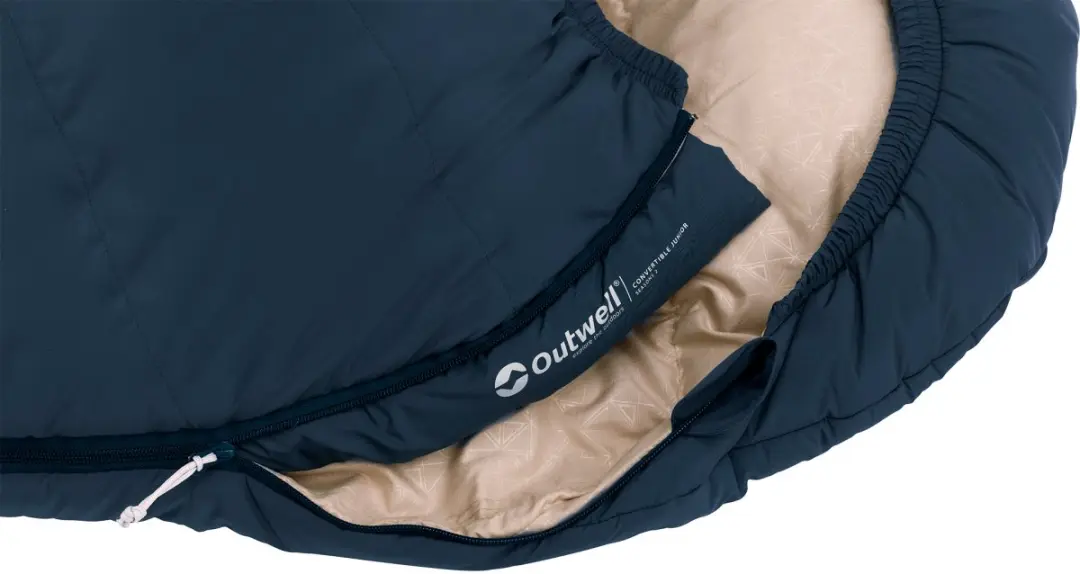 Outwell Convertible Junior Slaapzak - Blue Lake - afbeelding 3 van 6