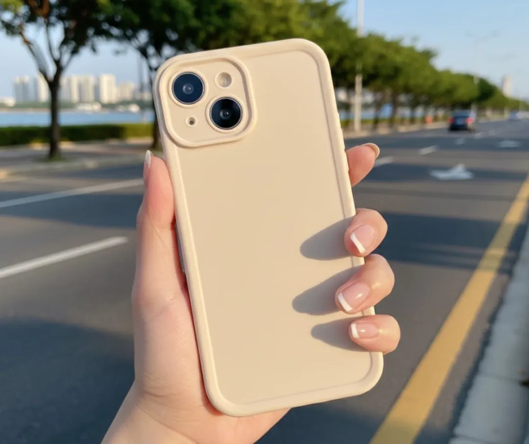 NUVEX iPhone 15 Hoesje - 3 Stuks - Zwart/Beige/Bruin