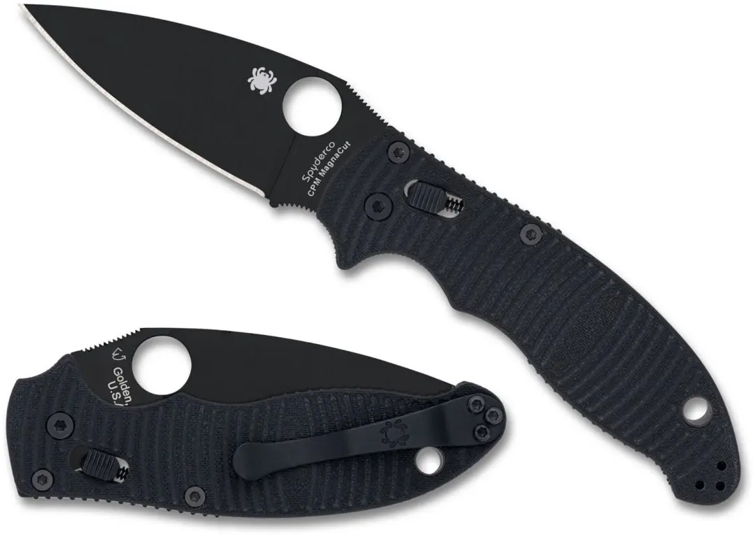 Spyderco Manix 2 Salt Black / Black G-10 CPM MagnaCut PE