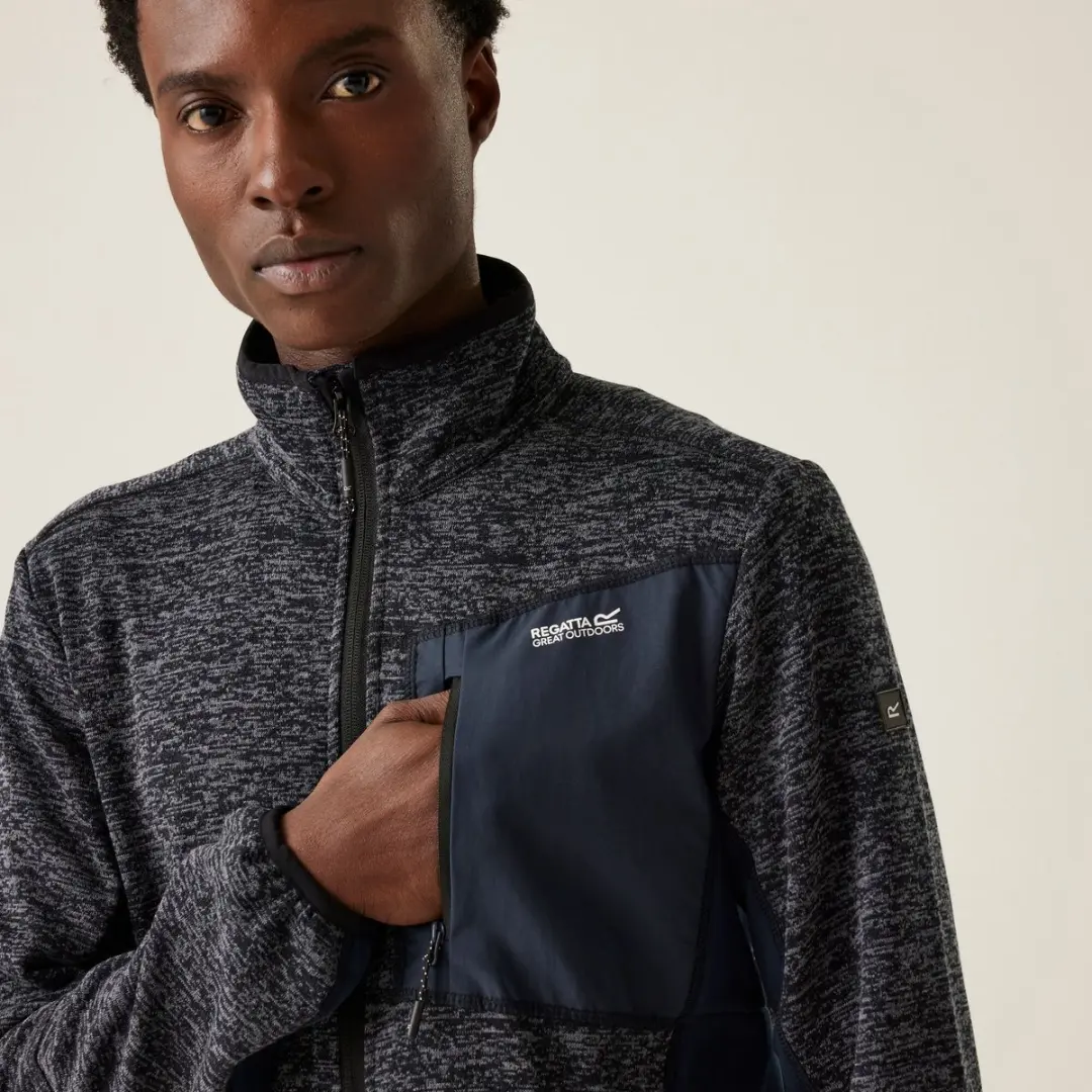 Regatta Baslinn Fleece Heren met Rits - Blauw - afbeelding 5 van 6