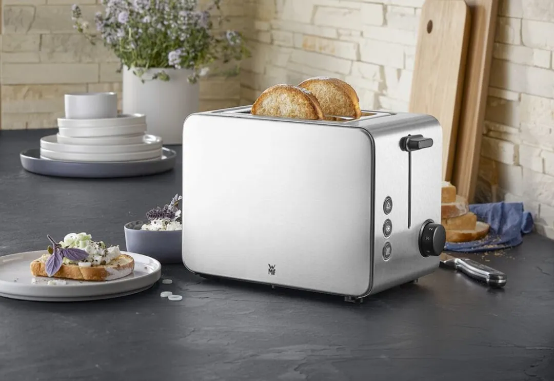 WMF Stelio Broodrooster 1000W - RVS - 2 Sandwiches