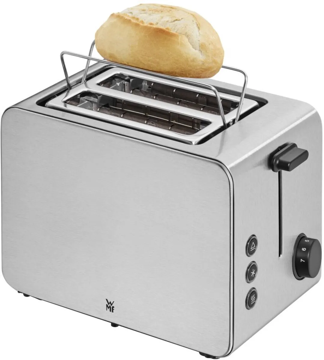 WMF Stelio Broodrooster 1000W - RVS - 2 Sandwiches