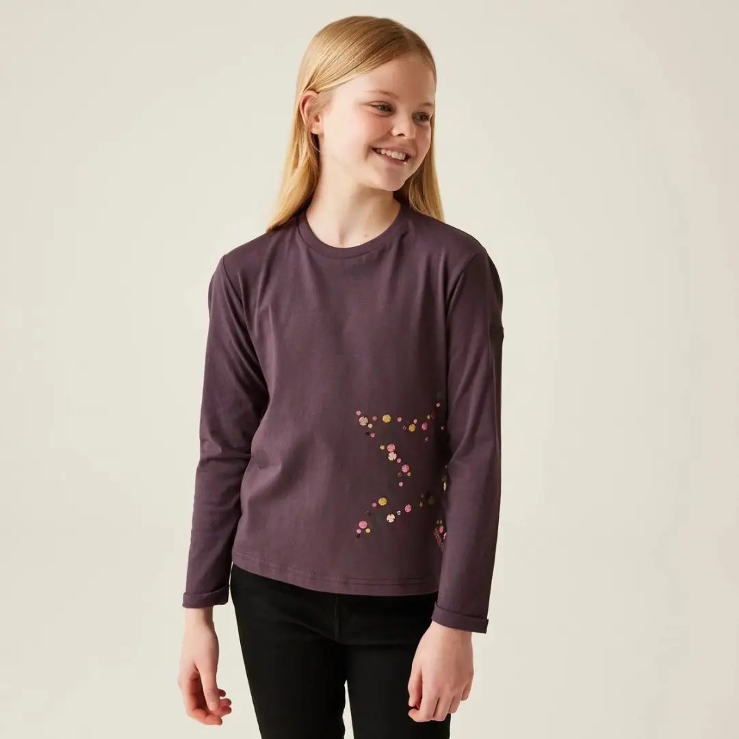 Regatta Wenbie III Kinder-T-shirt - Paars - afbeelding 2 van 6