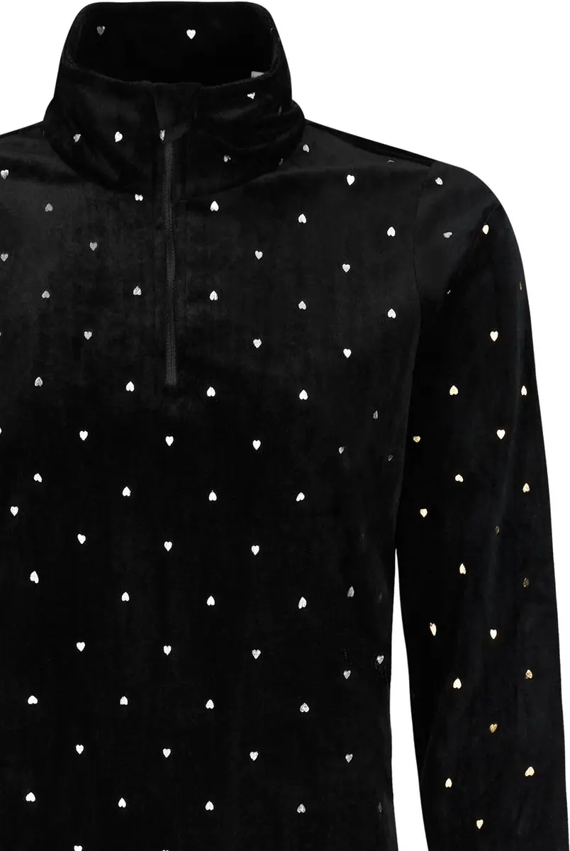 Protest Leanne Dames 1/4 Zip Fleece - True Black - L - afbeelding 3 van 6