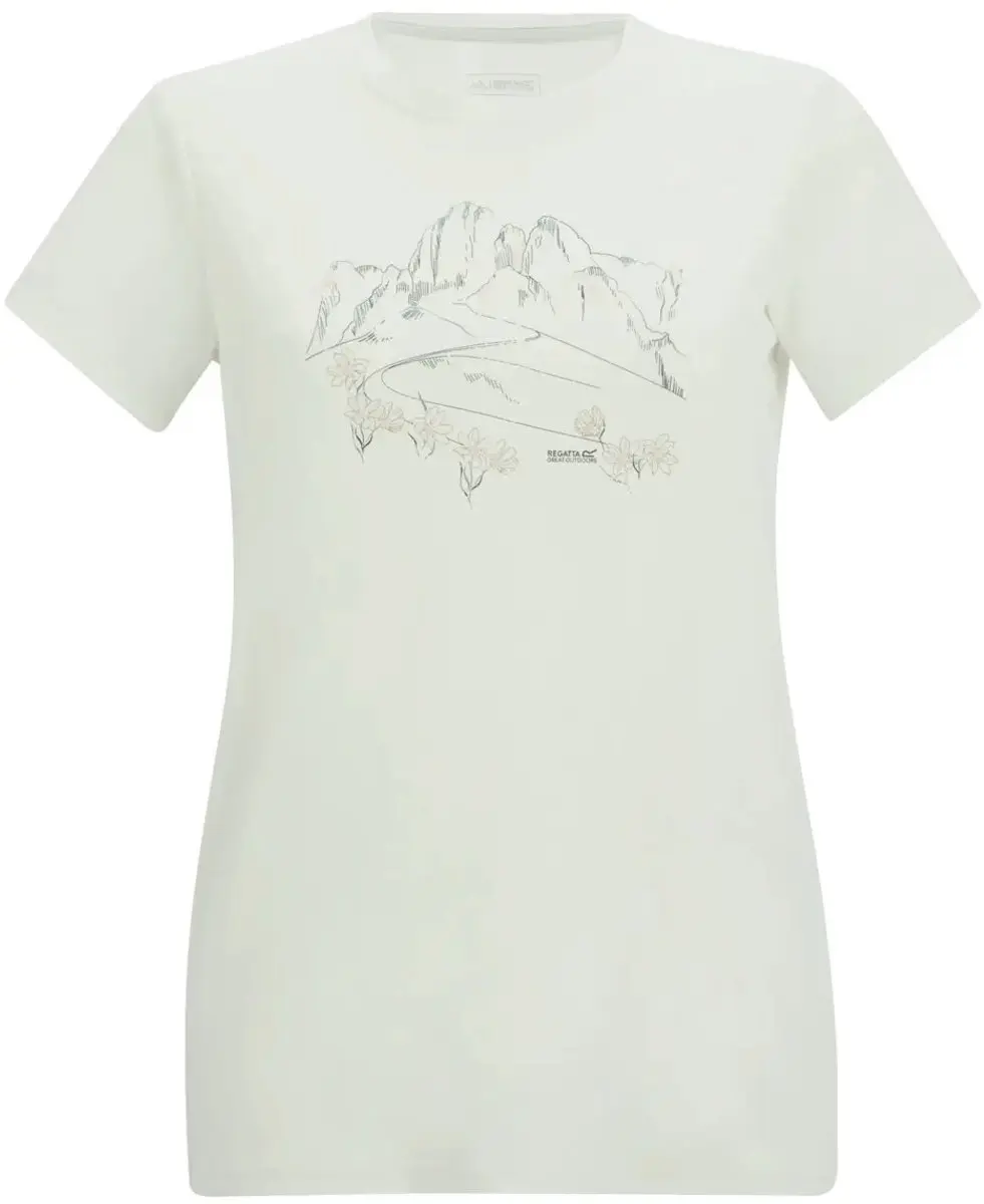 Regatta Fingal T-shirt dames - Wit - afbeelding 5 van 6