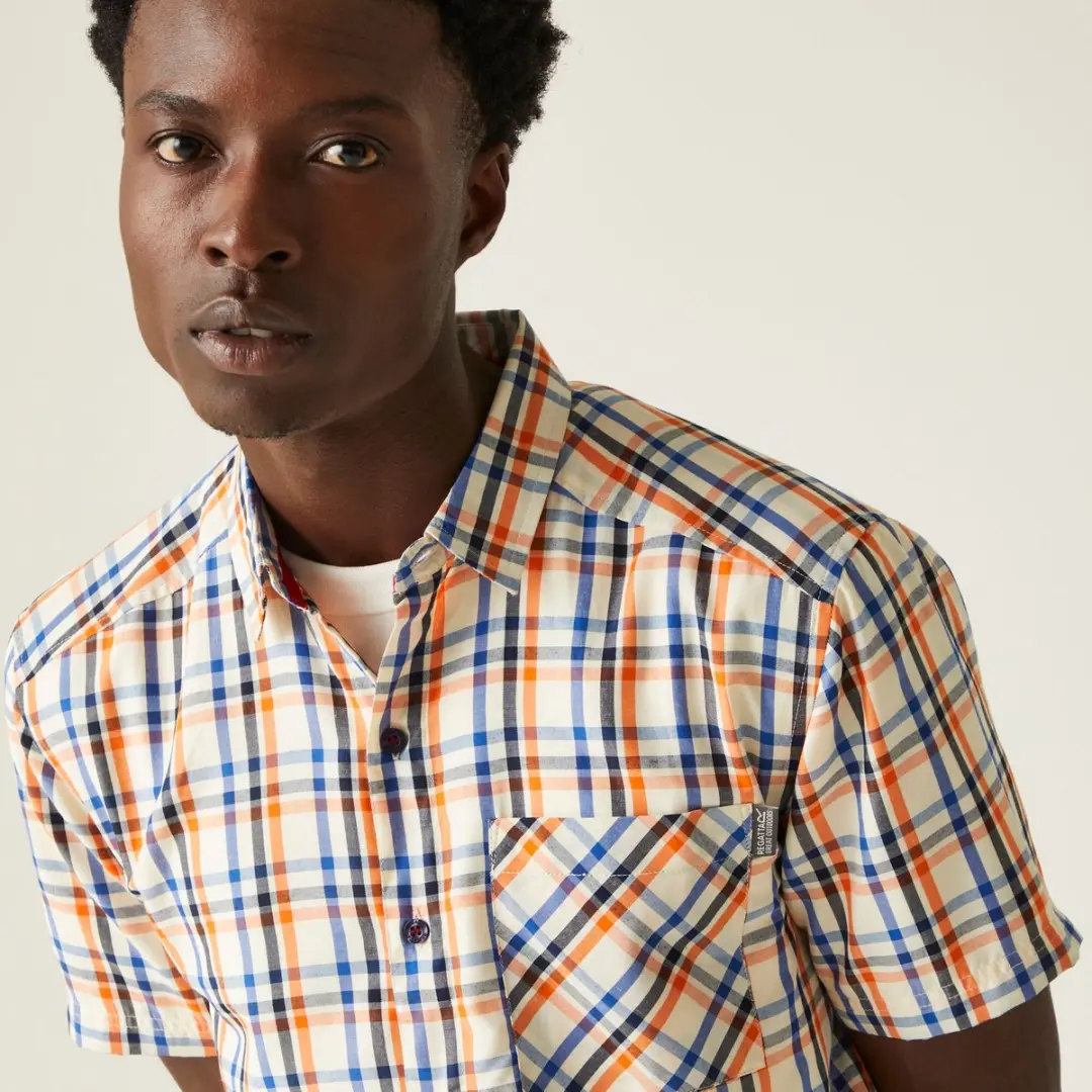 Regatta Mindano VIII Heren Shirt - Blauw - S - afbeelding 2 van 6
