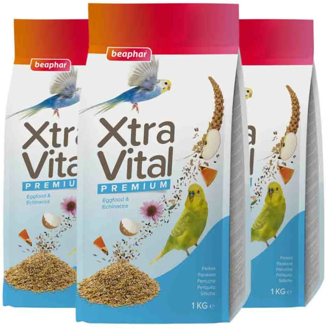 Beaphar XtraVital Parkiet Voordeelverpakking - 3x1kg