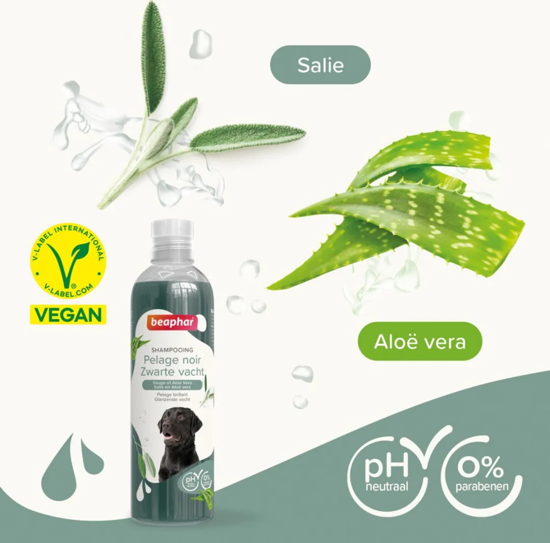 Beaphar Hondenshampoo Zwarte Vacht 250ml - 6 Stuks