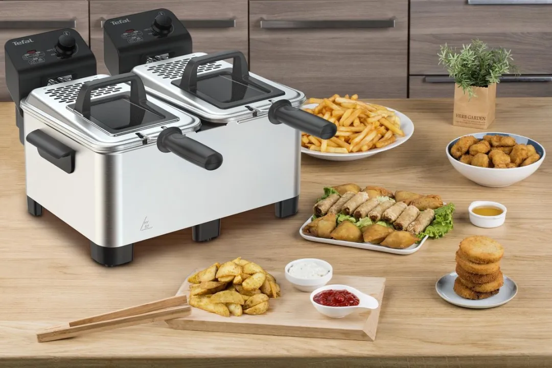 Tefal Double Pro FR3610 Dubbele Frituurpan 7L - RVS