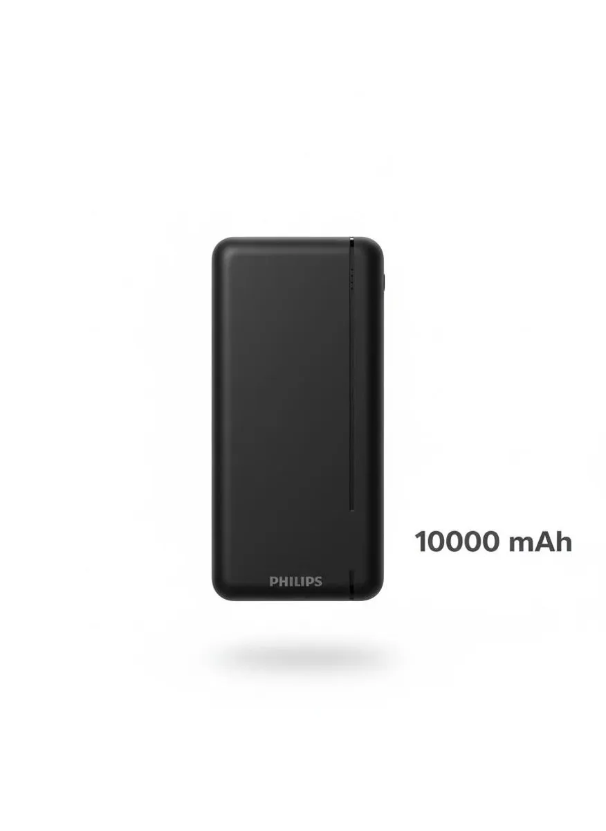 Philips Powerbank DLP1812PB/10 10.000mAh - 3x Smartphone - 20W - Zwart