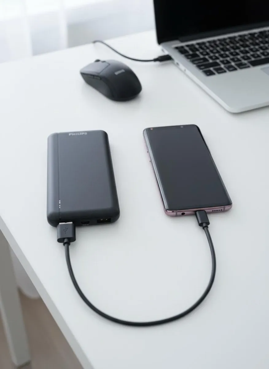 Philips Powerbank DLP1812PB/10 10.000mAh - 3x Smartphone - 20W - Zwart
