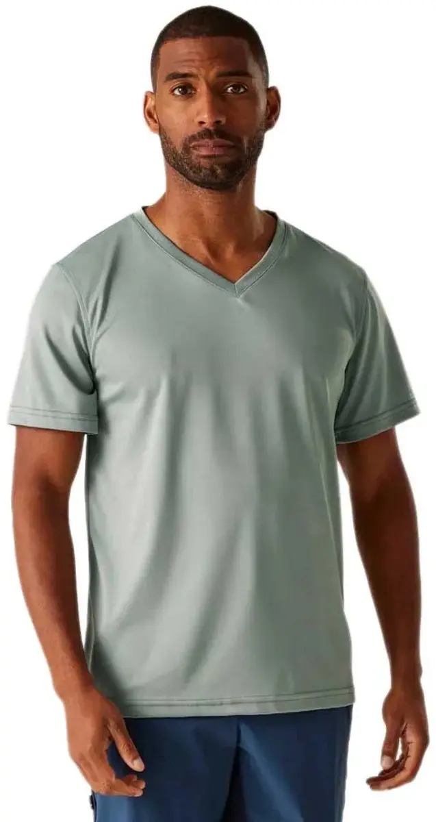 Regatta Fingal V-neck T-shirt Met Korte Mouwen Groen M Man