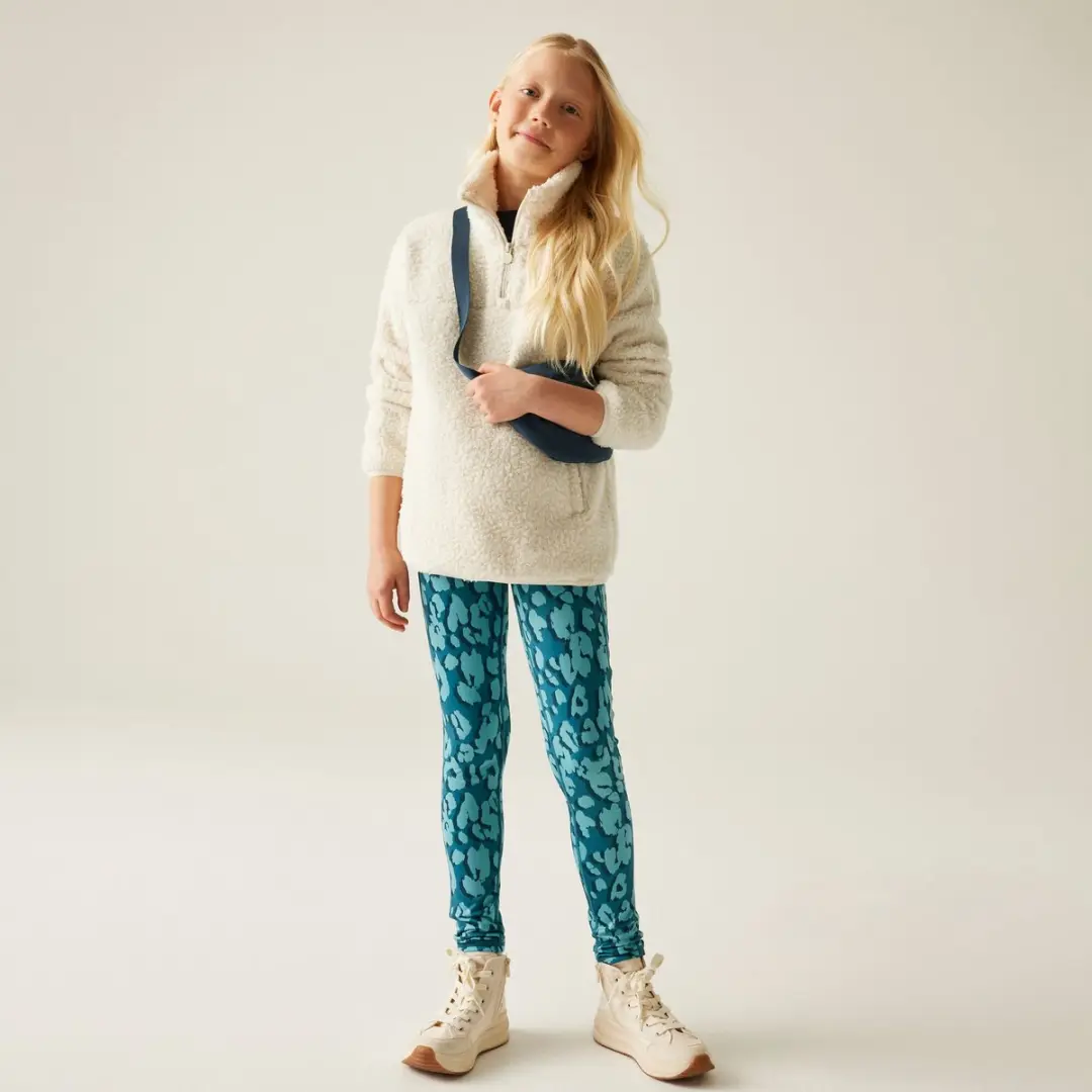 Regatta Kaliza Kinderfleece met Halve Rits - Wit - afbeelding 6 van 6
