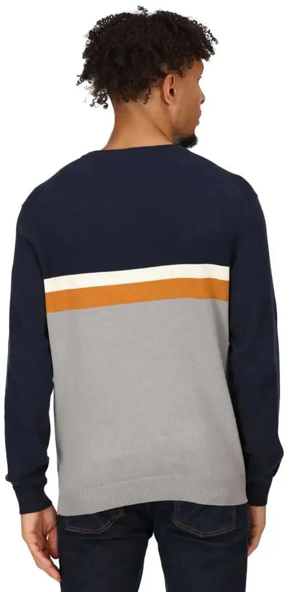Regatta Kaelen Trui - Navy/Storm Grey - M - afbeelding 2 van 4