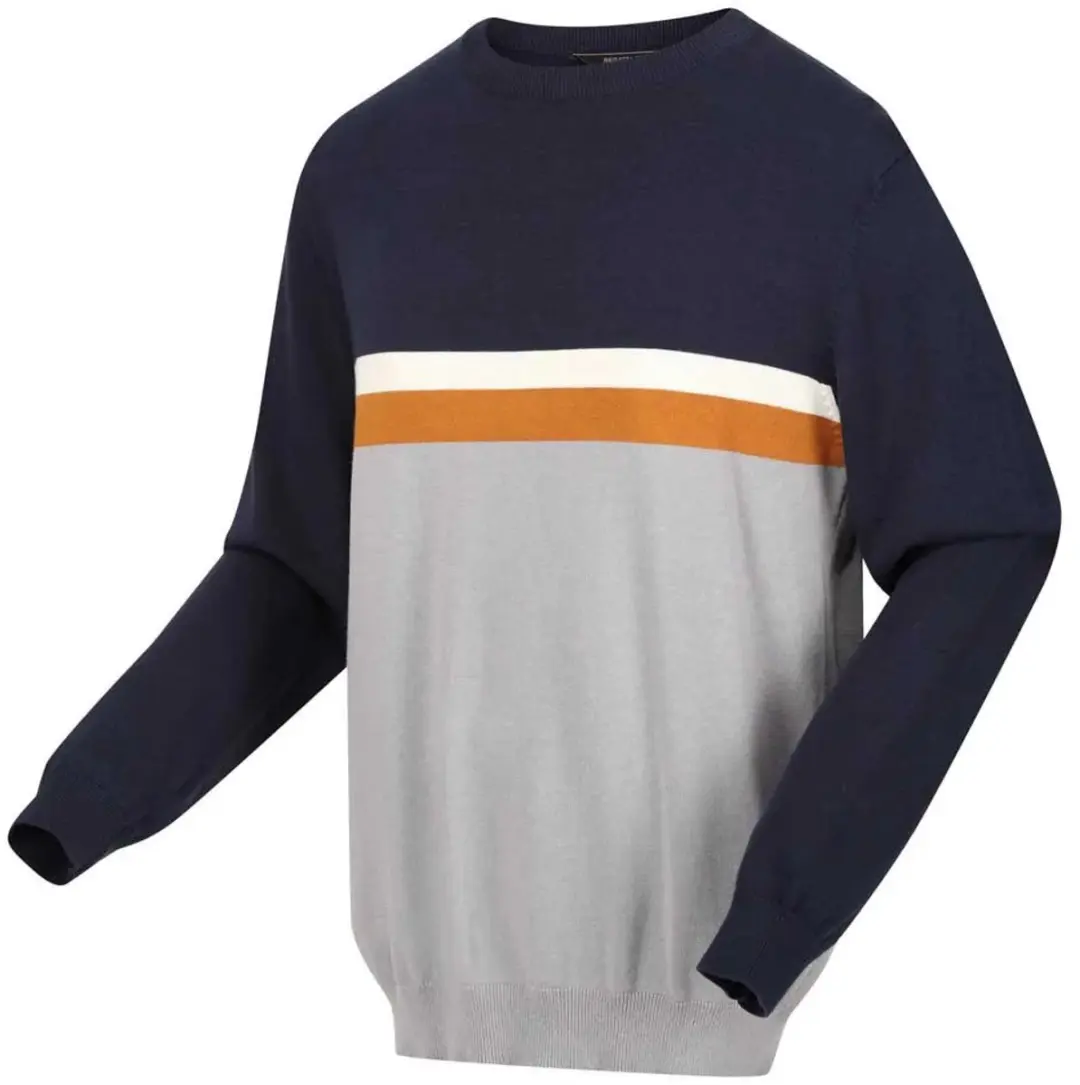 Regatta Kaelen Trui - Navy/Storm Grey - M - afbeelding 3 van 4