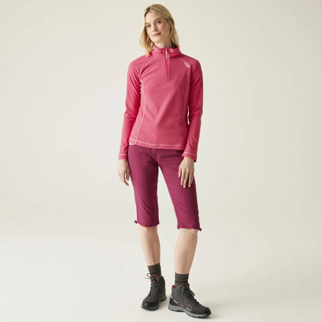 Regatta Montes Damesfleece 1/2 Rits - Roze - 46 - afbeelding 3 van 6