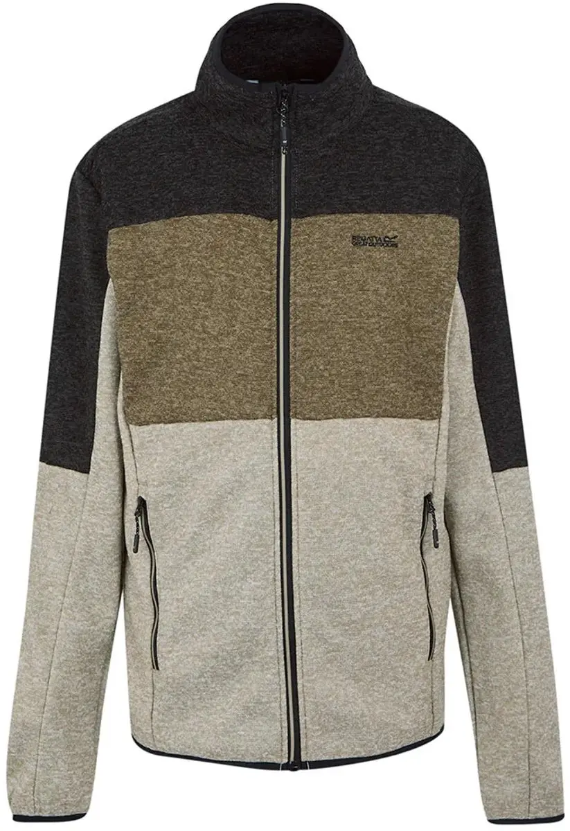 Regatta Elram Heren Fleece met Rits - Bruin - afbeelding 2 van 6
