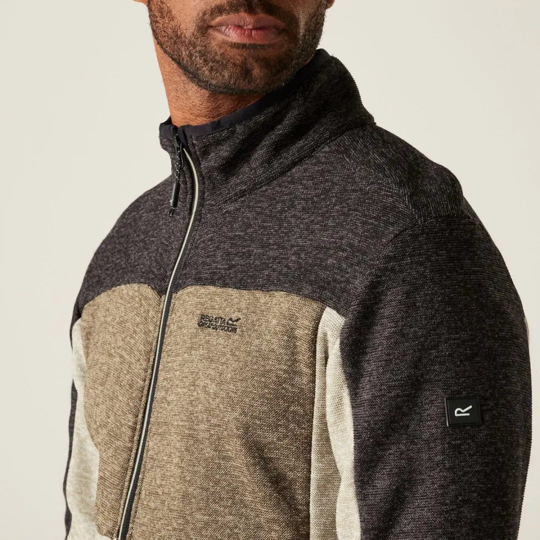 Regatta Elram Heren Fleece met Rits - Bruin - afbeelding 4 van 6