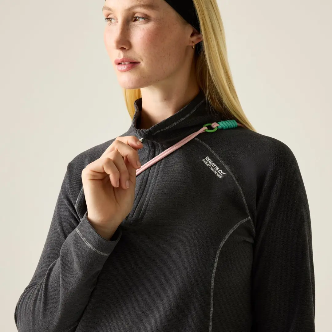Regatta Montes Damesfleece Halve Rits - Grijs - afbeelding 3 van 6