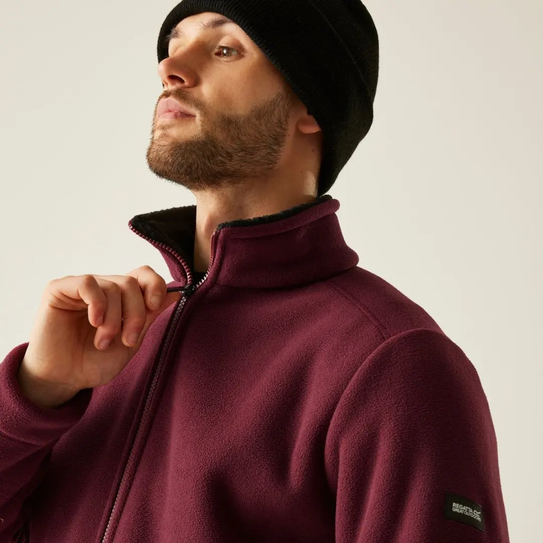 Regatta Garrian II Heren Fleece Met Rits - Rood - afbeelding 6 van 6