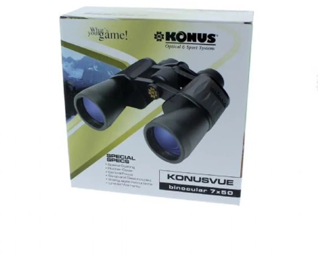 Konus Konusvue 7x50 Verrekijker - Zwart - afbeelding 4 van 6