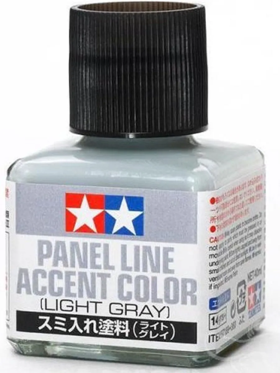 Tamiya Panel Line Accent Color Light Gray 40ml