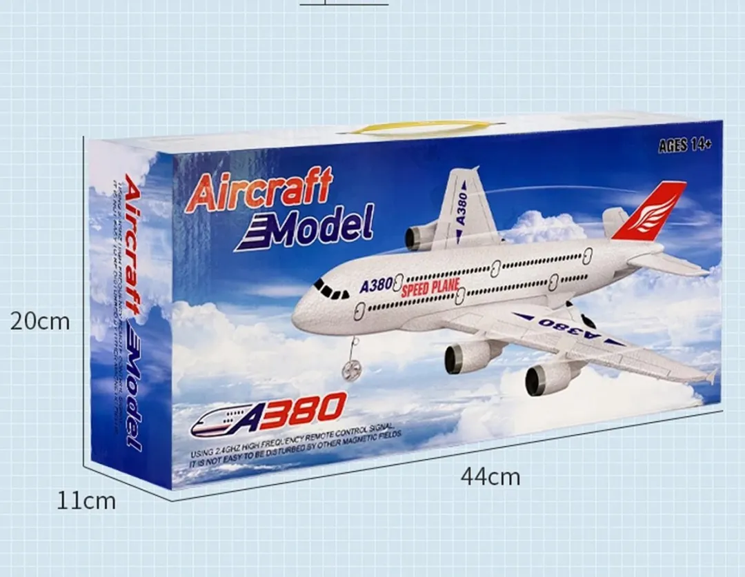 RedParrot A380-RC-2CH Afstandsbestuurbaar Vliegtuig - Wit