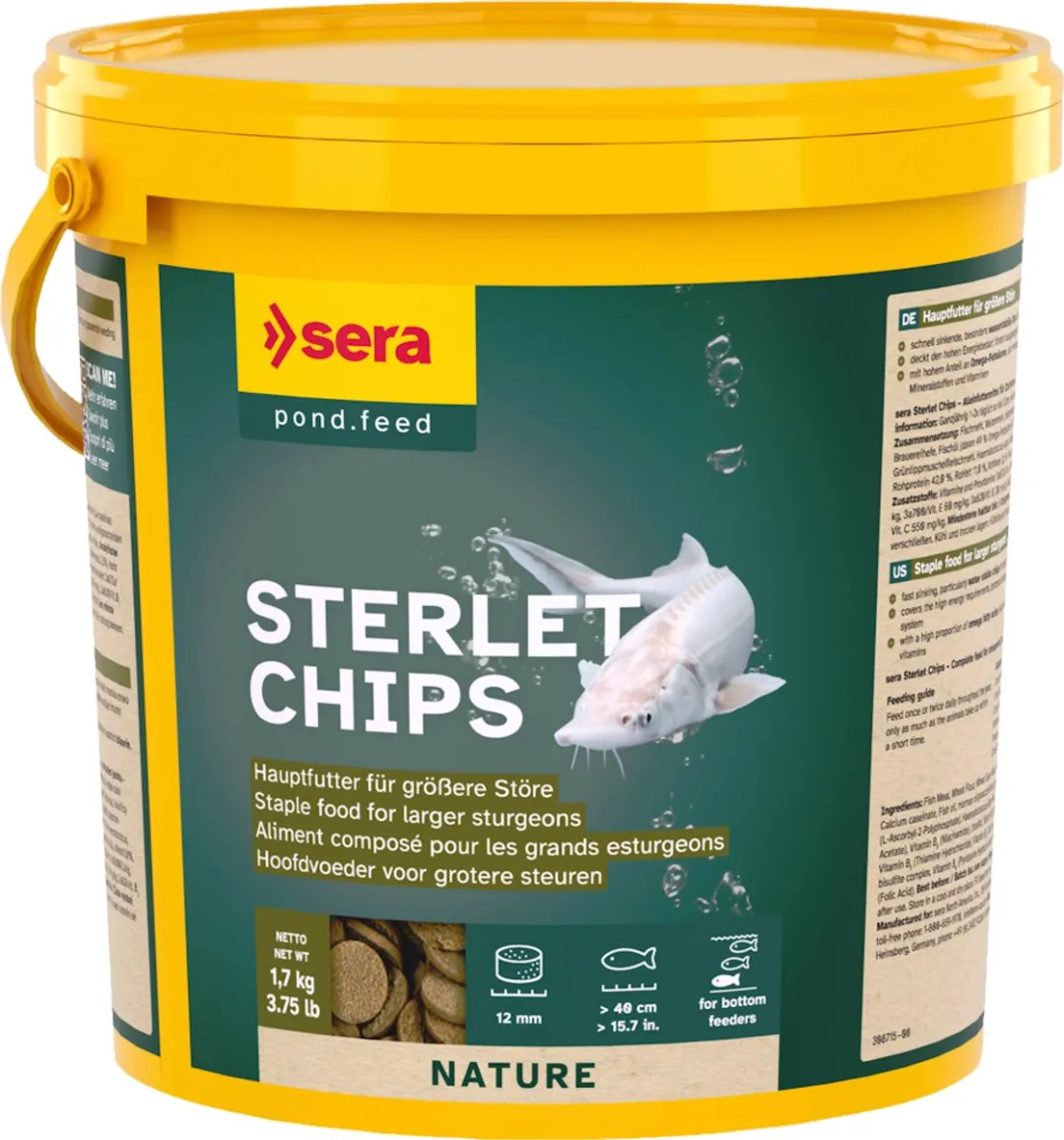 Sera Sterlet Chips 3.8L - 1.7kg
