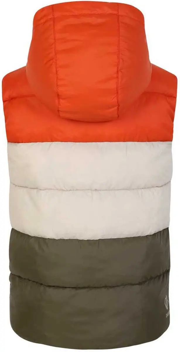 Dare 2b Jolly Mouwloos Kinderjack - Groen/Oranje - 122/128 - afbeelding 3 van 6