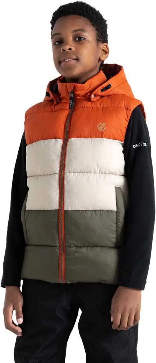 Dare2b Jolly Vest Groen,Oranje 7-8 Years Jongen