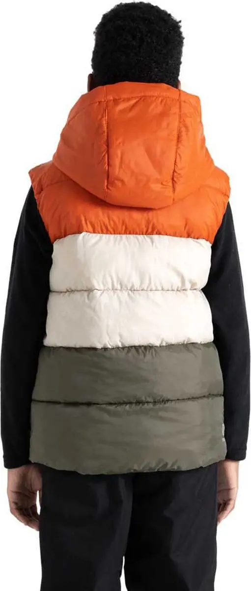 Dare 2b Jolly Mouwloos Kinderjack - Groen/Oranje - 122/128 - afbeelding 2 van 6