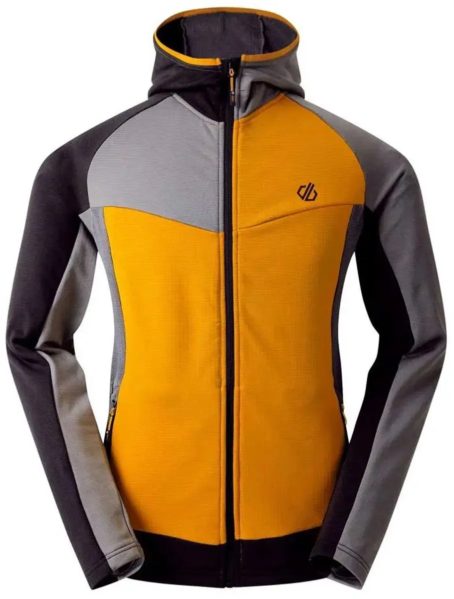 Dare 2b Assimilate IV Fleece met Rits - Black/Desert Sun - 2XL - afbeelding 3 van 4