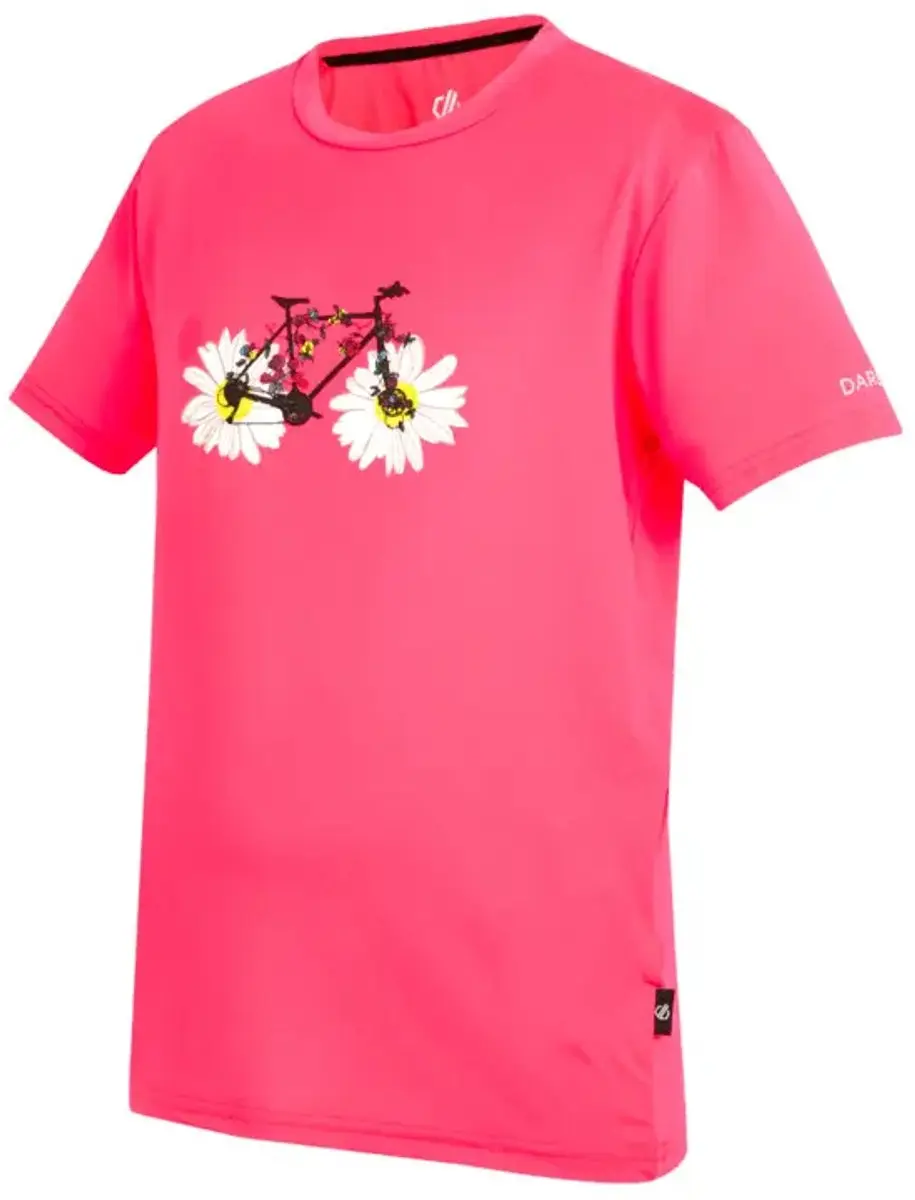 Dare 2b Kinder-T-shirt Amuse II - Neon Pink - afbeelding 2 van 2