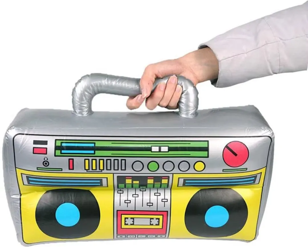 RedParrot Opblaasbare Retro Boombox Ballon