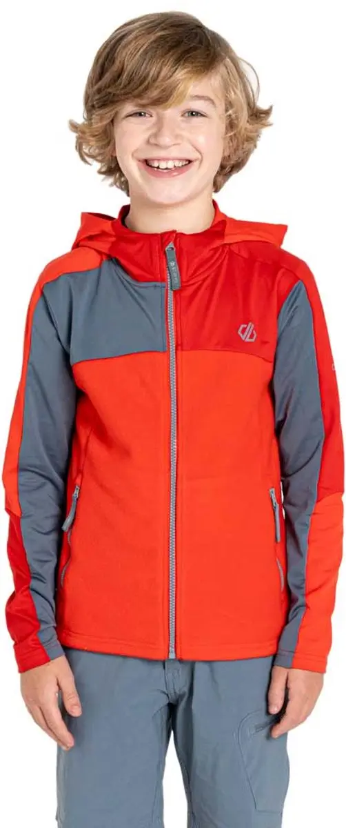 Dare2b Thriving Iv Fleece Met Volledige Rits Rood,Oranje 7-8 Years Jongens,Meisjes