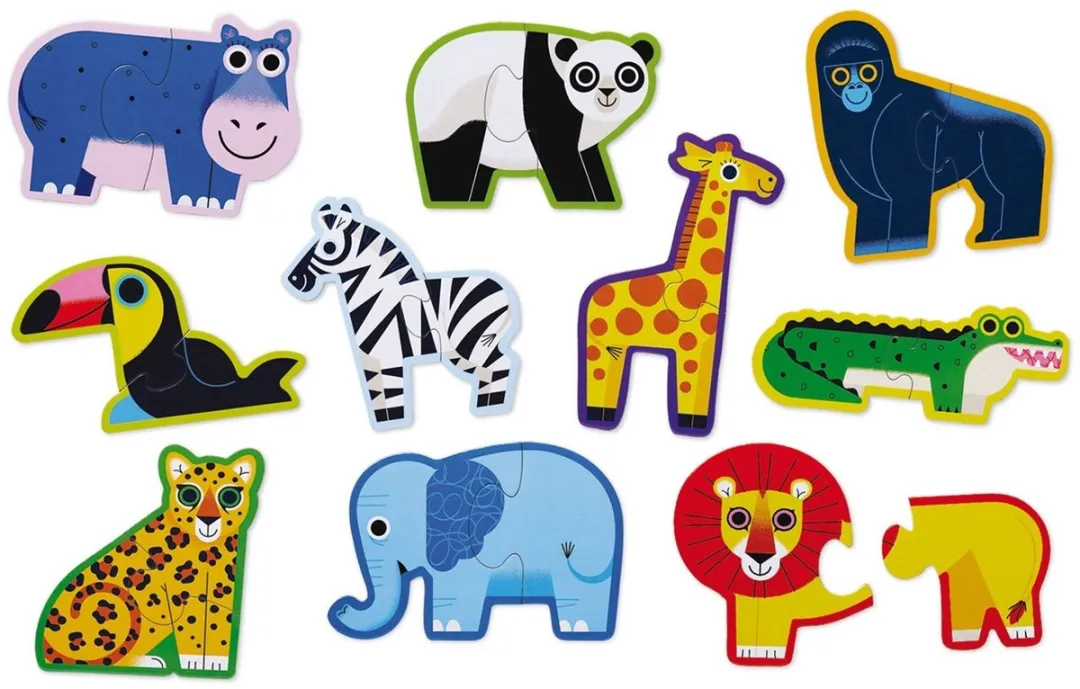 Crocodile Creek Jungle Puzzel 2 Stuks - CC29521 - Multicolor