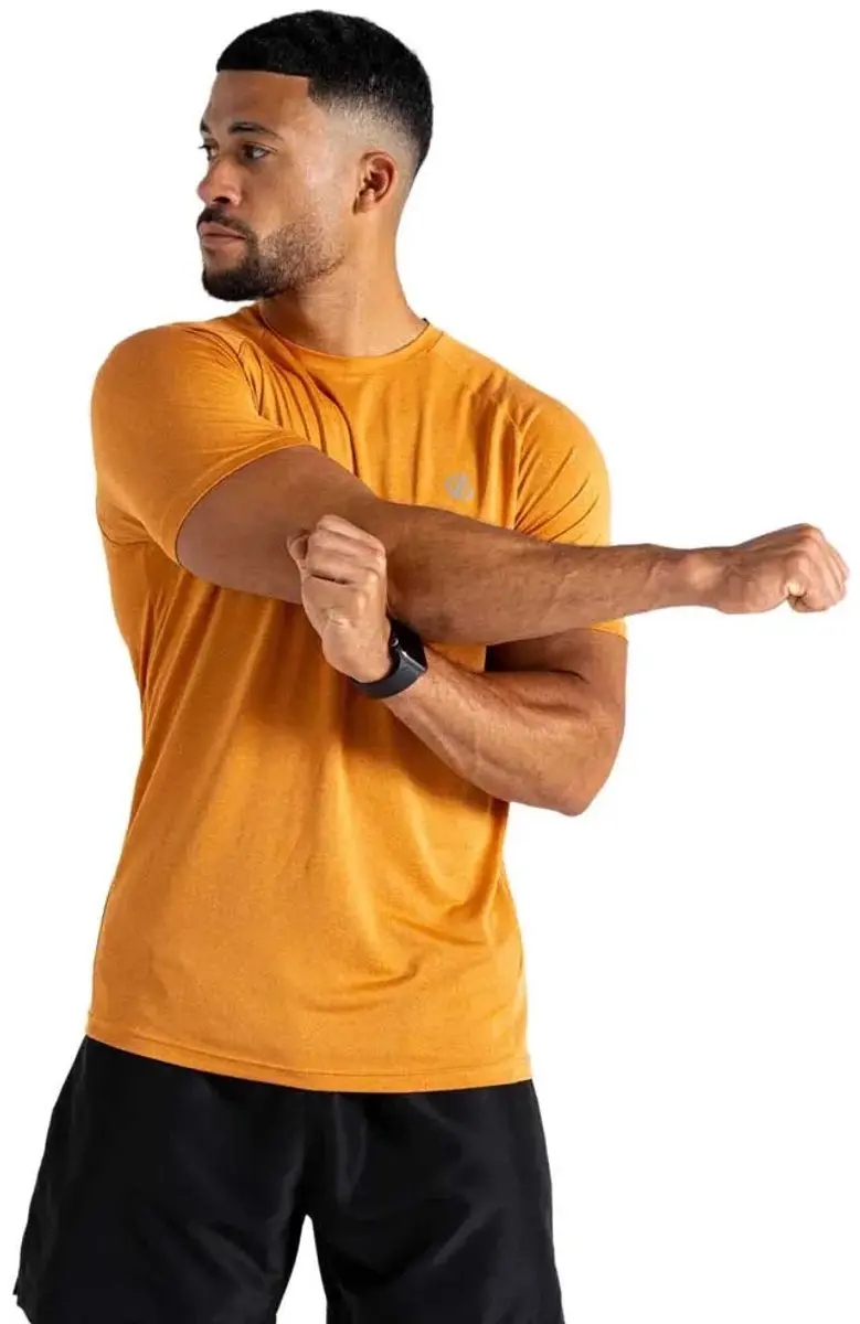 Dare2b Accelerate T-shirt Met Korte Mouwen Oranje XS Man