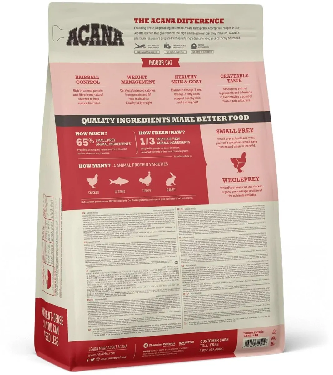 Acana Cat Indoor Entrée Kip & Kalkoen - 1.8 kg