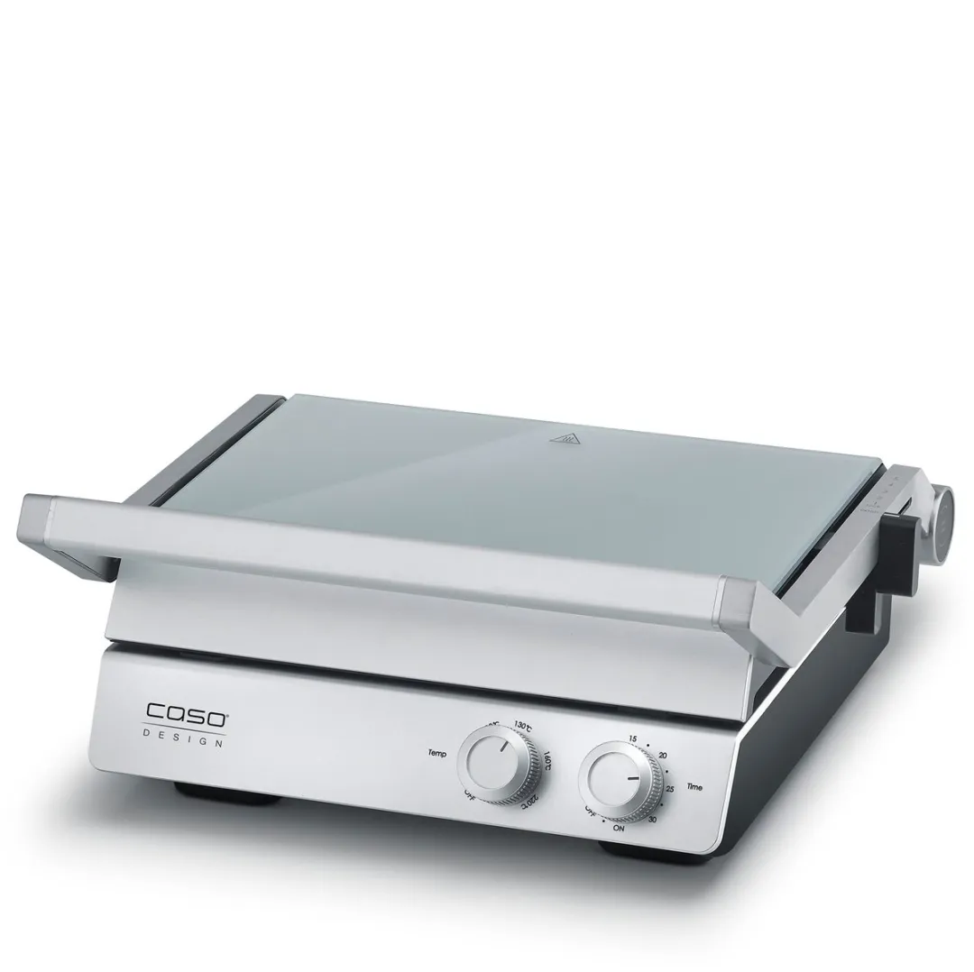 CASO SteakChef 2837 Elektrische Dubbele Contactgrill - 2400W - Zilver