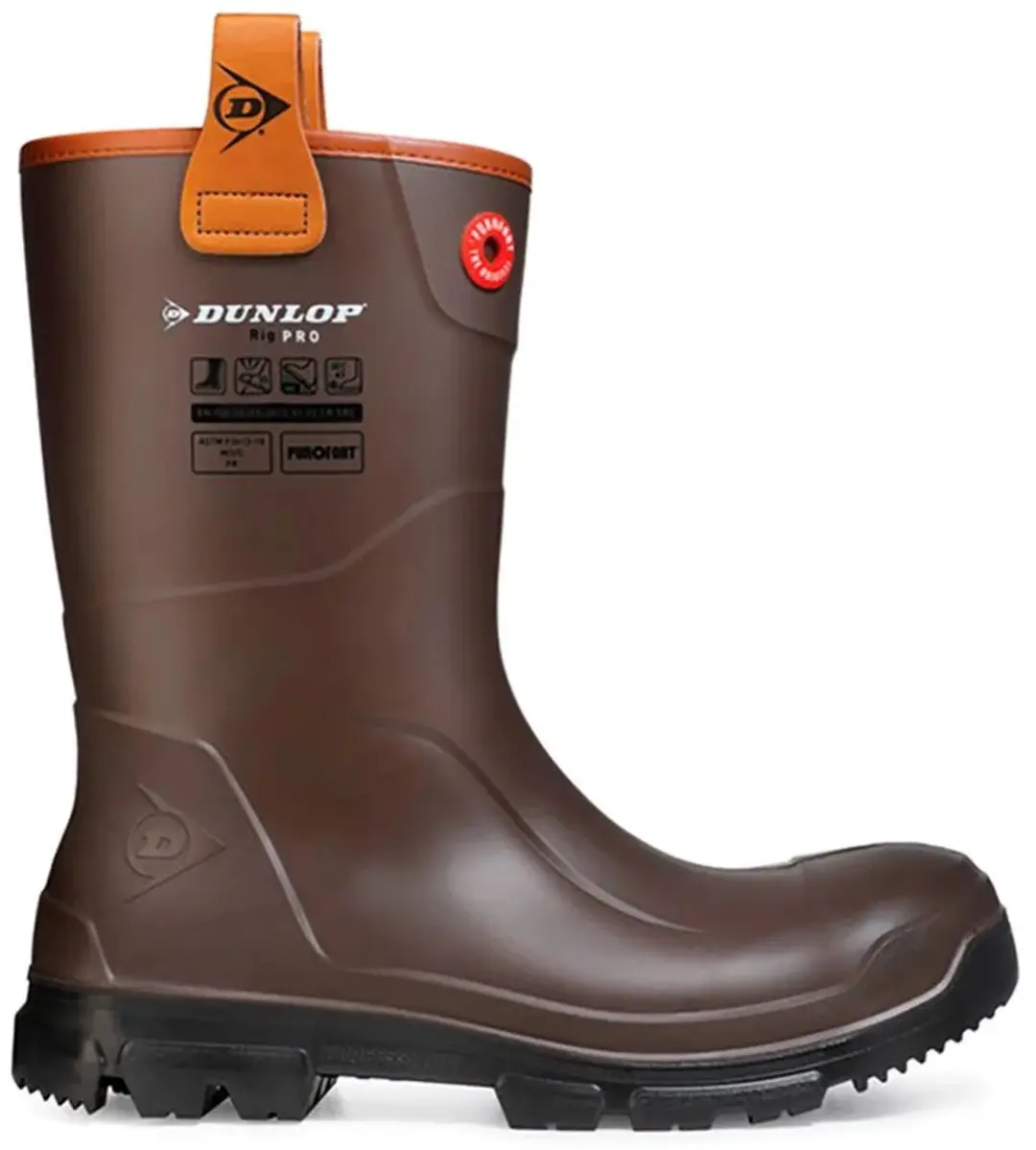 Dunlop Footwear Purofort Rigpro Regenlaarzen Bruin EU 37 Man
